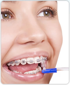 brushing and flossing